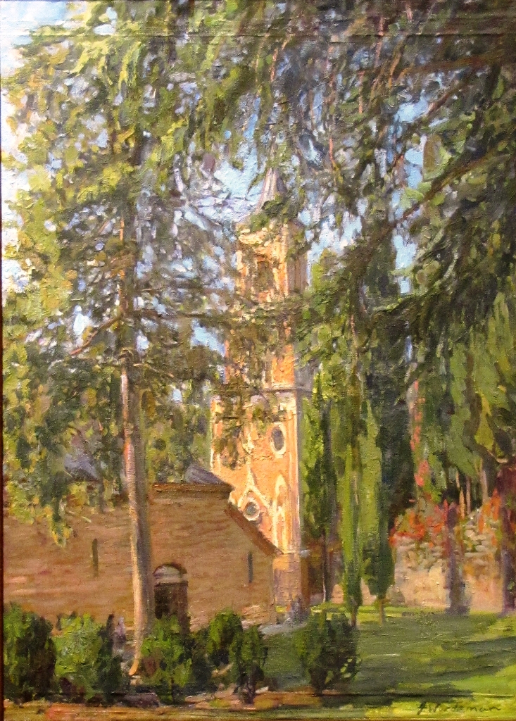 Bodbe Monastery's Yard by John Wurdeman